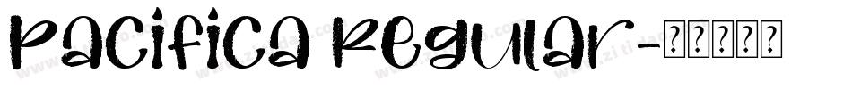 Pacifica Regular字体转换